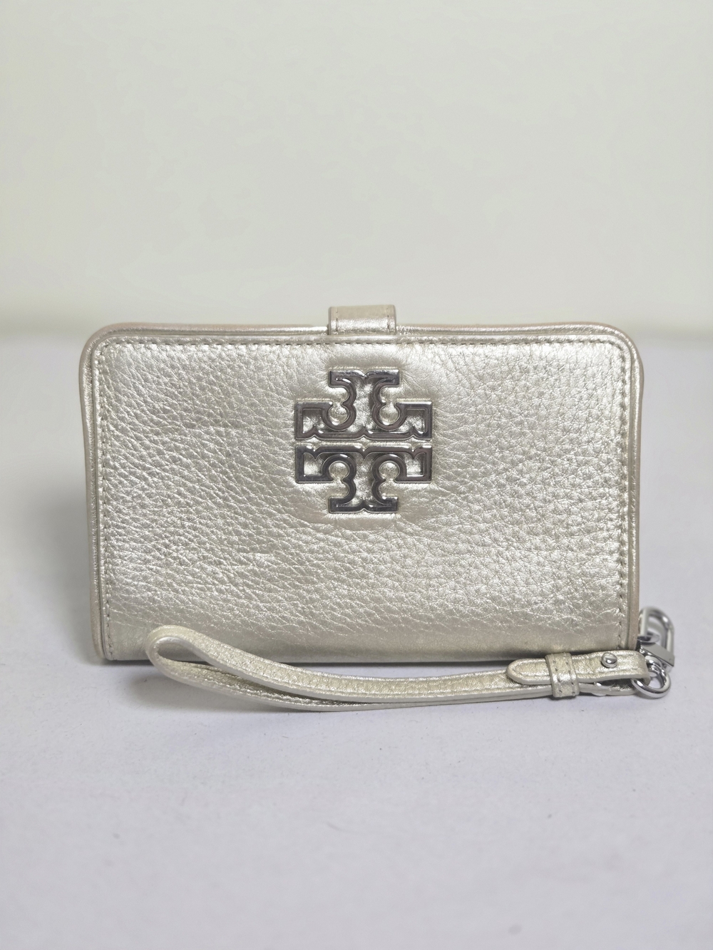 Tory Burch Metallic Gold Wristlet Wallet